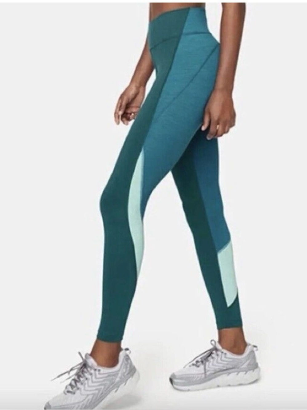 Outdoor voices Techsweat Zoom teal color block leggings